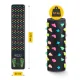4Fizjo Acupressure Foot Massage Mat with Stones 175 x 35 cm, Black