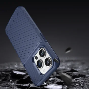Dėklas Thunder Case telefonui iPhone 14 Pro, atsparus smūgiams, mėlynas