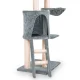 Pethaus Cat Scratching Tower 140 cm with House and Toys, Grey