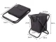 Folding Camping Chair with Cooler Bag, Black