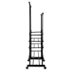 Massido 686300 Adjustable Clothes Rack with Wheels, Black