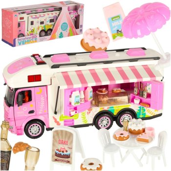 Remote Control Camper Van 2.4GHz with Lights & Sounds, Pink