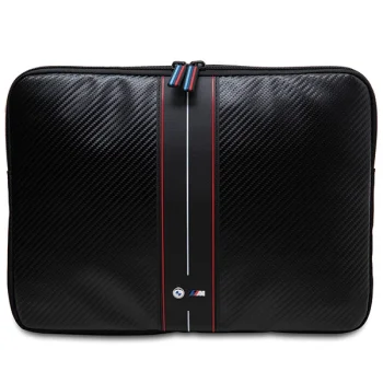 BMW Carbon & Red Stripe Sleeve for 14" Laptop, Black