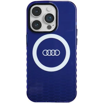 Audi IML Big Logo MagSafe dėklas telefonui iPhone 14 Pro 6.1", mėlynas