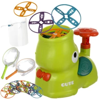 Kruzzel 00024840 Flying Disc Launcher for Kids