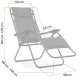 Sofotel 286500 Chillwell Soft Folding Garden Sun Lounger with Cushion, Black