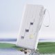 Dudao K11 10000mAh Powerbank with Built-in Cables - White