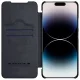 Nillkin Qin Leather Pro Case iPhone 14 Pro Max Camera Cover Holster Cover Flip Case Black