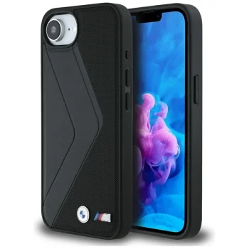 BMW Oversized Stripes MagSafe Case for iPhone 16e Black