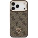 Guess 4G PU Triangle Logo & Stand Camera Magsafe Phone Case Cover iPhone 17 Pro Max - Brown