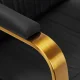 Gabbiano Acri Hairdressing Chair, Black/Gold