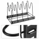 Pan Organizer Rack for Cabinet 5-Tier Adjustable Pot and Lid Holder