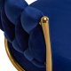 Beauty Salon Velvet Swivel Chair 4Rico QS-GW01G, Navy Blue