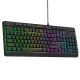Wozinsky WKG-1044 Wired Backlit Membrane Gaming Keyboard, Black