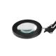 Glow 308 LED Magnifying Lamp with Table Clamp, Black