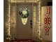 Christmas Decorative Wreath for Doors and Walls, 35 cm