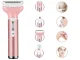 Women\'s Epilator and Shaver 4-in-1 with Interchangeable Heads, USB, Light Pink