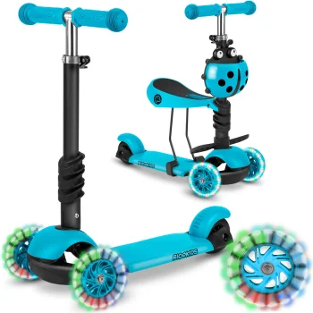 Ricokids Buggy Three-Wheel Scooter - Turquoise
