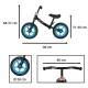 Trike Fix Balance Ultra-Light Balance Bike, Black/Blue