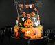 Halloween Cake and Cupcake Topper, Paper Garland on Sticks