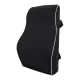 Promedix PR-214 Memory Foam Lumbar Support Pillow, 50D, 44x37x12 cm, Black
