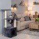 Petsi Cat Tree Condo with Scratching Posts, 94 cm Multi-Level Activity Tower, gray