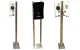Steel EV Charging Station Stand 140cm Dual Mount IP54