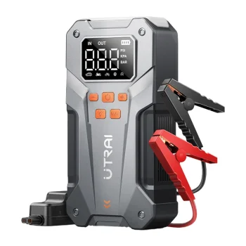 UTRAI JS20 Multifunction Car Jump Starter with Air Compressor, 800 A