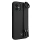 Mercedes iPhone 12 mini Case Strap Line, Black