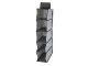 5-Shelf Hanging Closet Organizer for Wardrobe Storage 70 cm, Grey