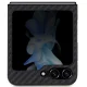 BMW Samsung Galaxy Z Flip 5 Case Leather Carbon, Black