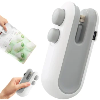 Wireless 2-in-1 Bag Sealer and Cutter with Magnet, USB