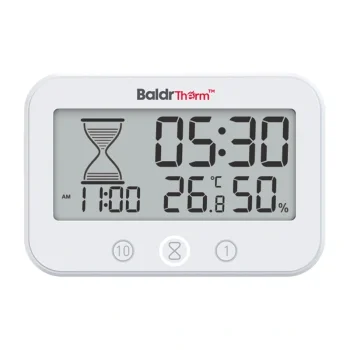 Bathroom Timer with Thermometer and Hygrometer Rainpoint B0549STH