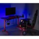 NanoRS RS163 RGB LED Gaming Desk, Black