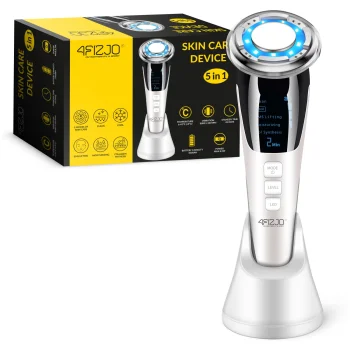 4FIZJO 5-in-1 Facial Massager with EMS Lifting, White