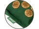 NEO Sport NS-902 Acupressure Acupuncture Massage Mat Set with Pillow, 70x44cm, Green/Gold
