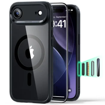 ESR Classic Hybrid MagSafe + Tempered Glass Set iPhone 17 Air - Clear Black