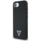 Guess Grained Triangle MagSafe Case for iPhone 16e Black