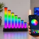LED RGB Desktop Equalizer Lamp Music Sync with Remote 24x24 cm