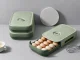 Green Egg Storage Container Drawer for Refrigerator, 18 Eggs
