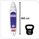 Надувная Одноместная Доска SUP для Отдыха, 380см (до 160кг) l Inflatable...