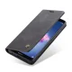 Huawei P Smart 2017 (FIG-LX1, LA1, LX2, LX3) CASEME Wallet Magnetic Leather Case Cover, Black