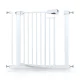 Nukido Safety Gate with Magnetic Lock (77-108.5 cm), White
