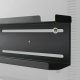 Maclean MC-904 Wall or TV Back Storage Shelf, 2kg, Black