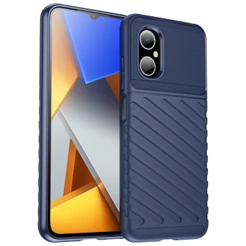 Armor Case for Xiaomi Poco M4 5G Thunder Case, Blue