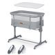 Nukido Bedside Crib Co-Sleeper NK-243, grey