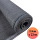 Gotel L52C1 Shading and Masking Net 95%, 1.5x25m, Dark Grey