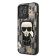 Karl Lagerfeld Flower Ikonik Karl Case for iPhone 13 / 13 Pro - Gray