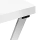 Momo 04-SL Manicure Beauty Desk, White / Silver
