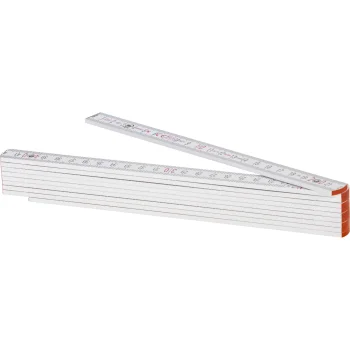 STABILA Type 1707 2 m Wooden Folding Rule, White